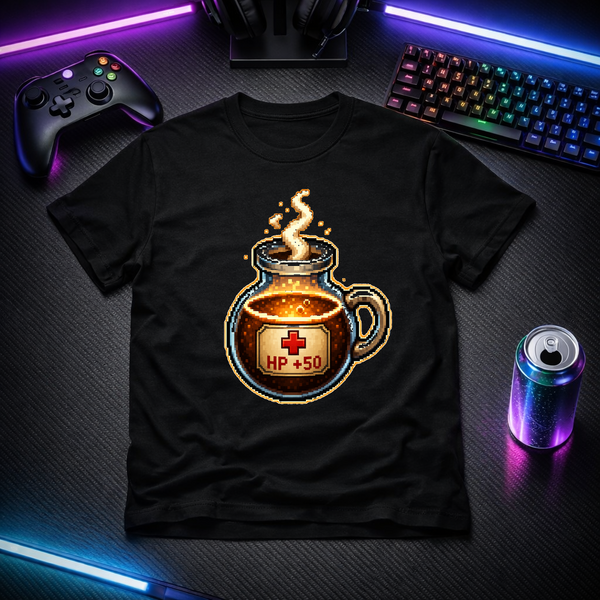 Healing Potion: Coffee - Gamer Tee