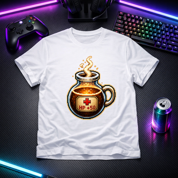 Healing Potion: Coffee - Gamer Tee