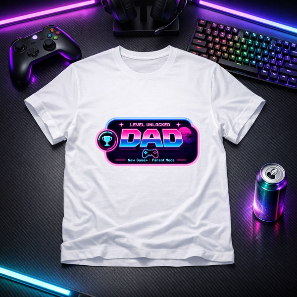 Level Unlocked: Dad - Solid White
