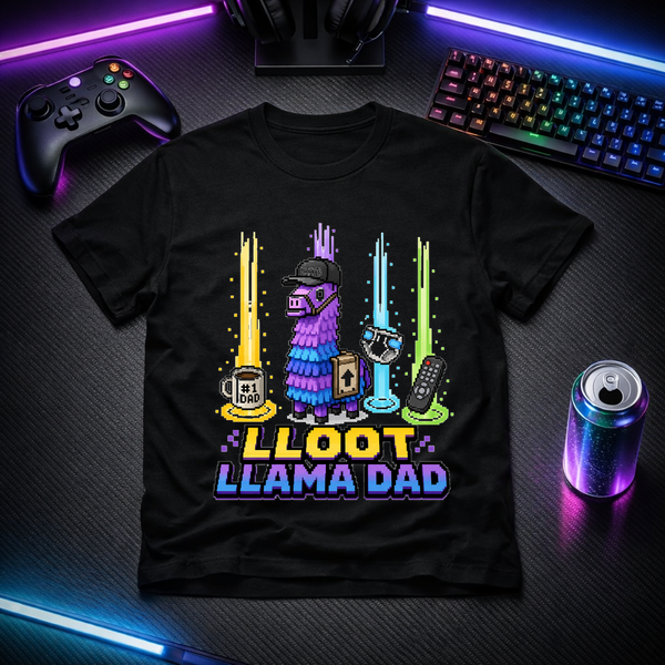 Loot Llama Dad - Gamer Tee