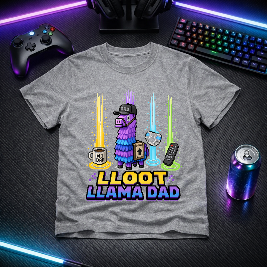 Loot Llama Dad - Gamer Tee