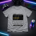 The Menu Screen - Gamer Tee