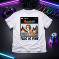 This Is Fine - Discord Gamer Tee - Solid White